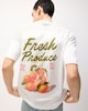 image 1 of F&F Pure Cotton Slogan T-Shirt in Ecru