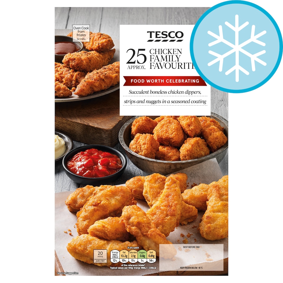 Tesco 25 Boneless Chicken Selection 560G