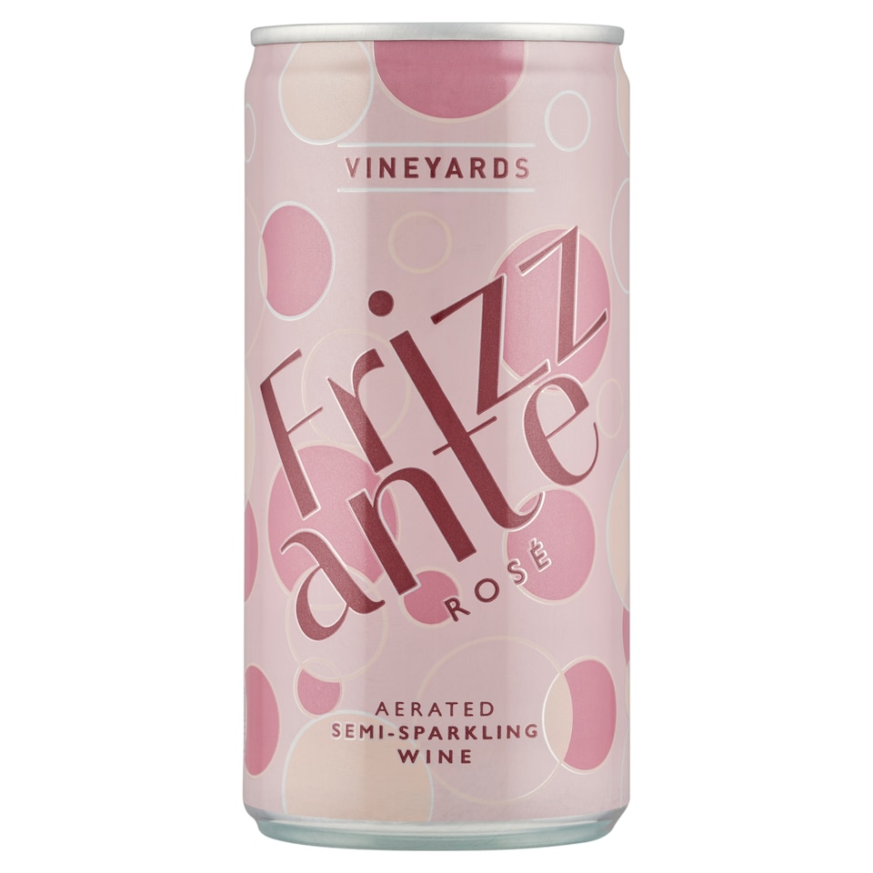 Vineyards Frizzante Rosé sýtené perlivé víno ružové 200 ml