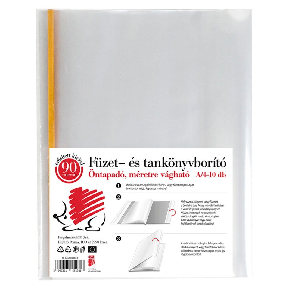 ICO Süni Premium Adhesive Booklet Cover A4 10 pcs