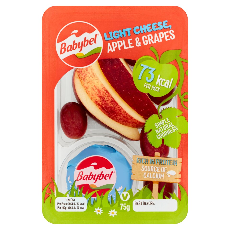Babybel Light Cheese Apple & Grape 75G