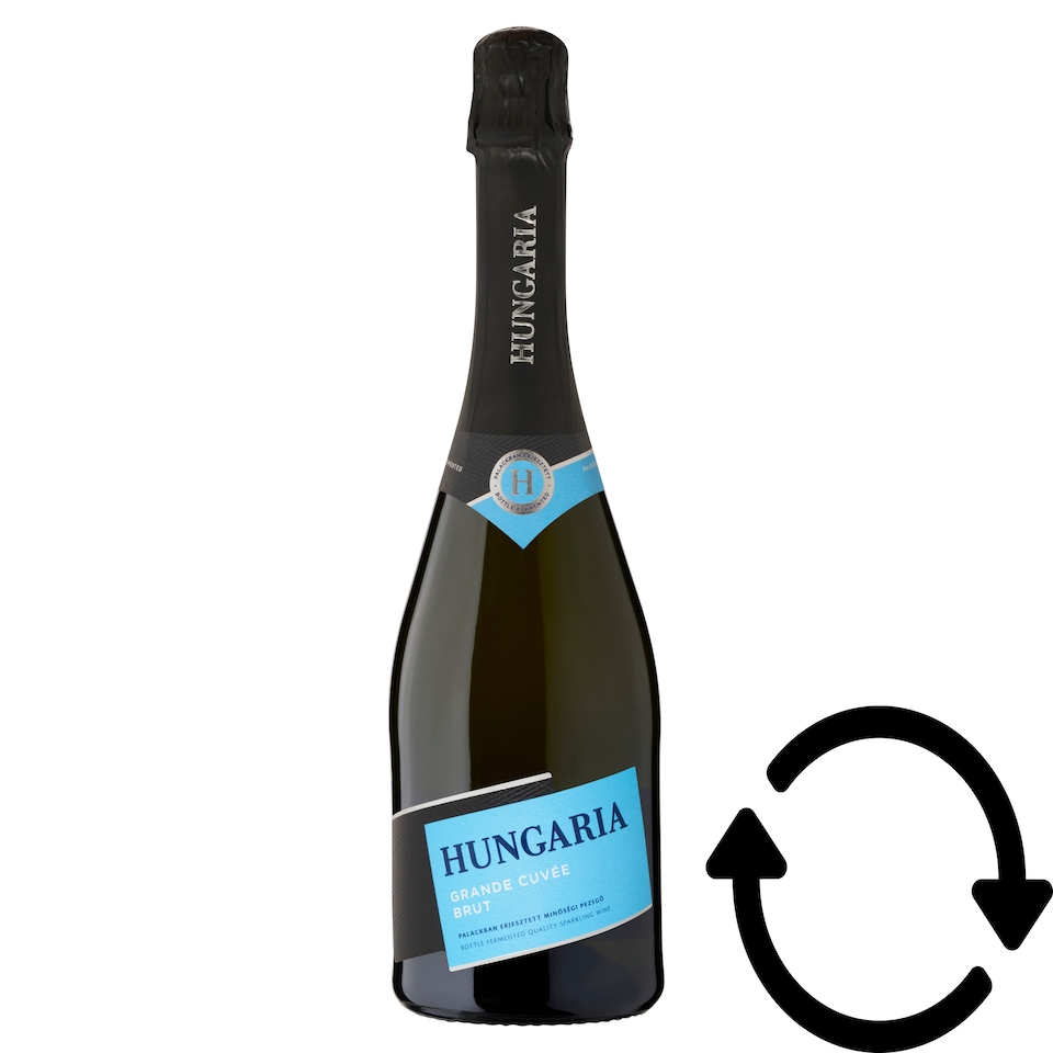 Hungaria Grande Cuvée Brut Bottle-Fermented White Quality Sparkling Wine 12% 0,75 l