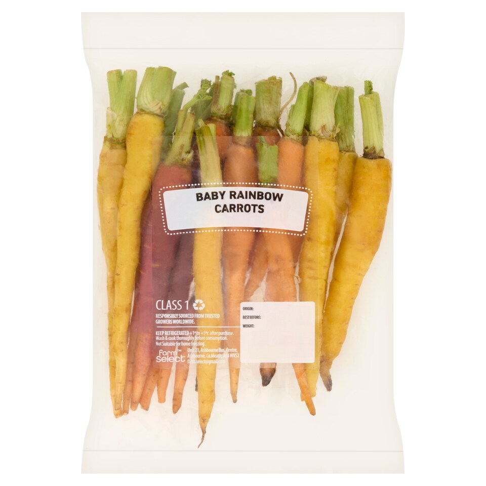 Farm Select Baby Rainbow Carrots 180g