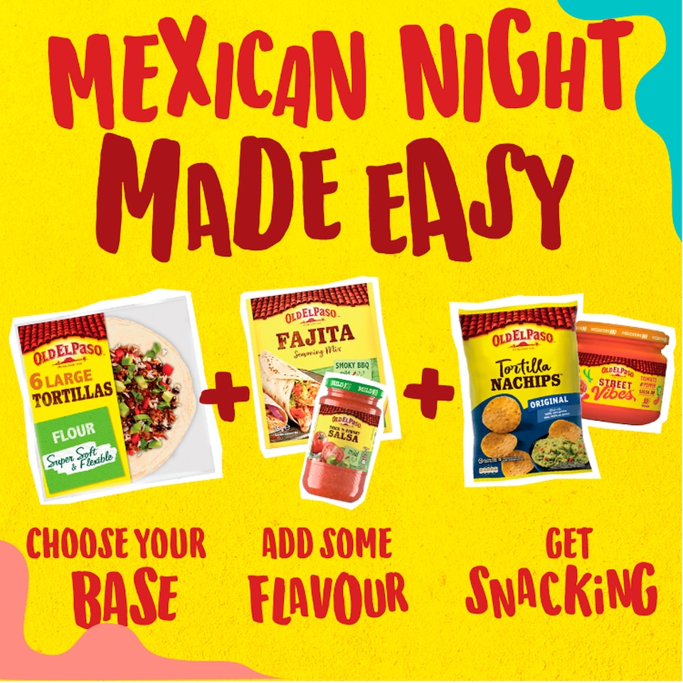 image 1 of Old El Paso Extra Mild Fajita Dinner Kit 476G