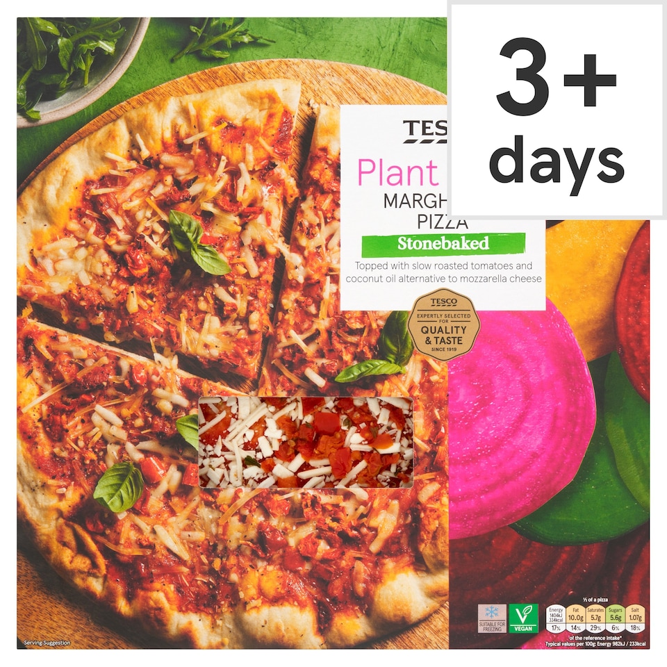 Tesco Plant Chef Stonebaked Margherita Pizza 300g