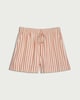 image 4 of F&F Striped Drawstring Co-ord Shorts in Coral