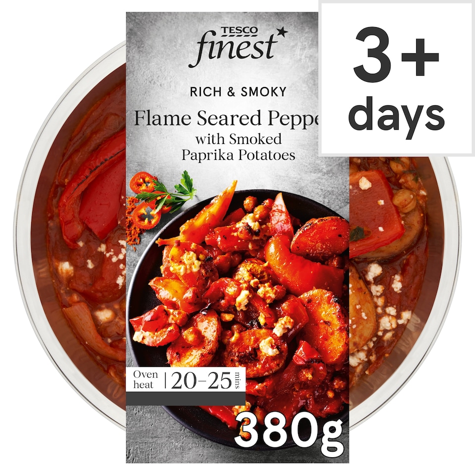 Tesco Finest Flame Seared Peppers with Smoked Paprika Potatoes 380g