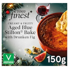 Tesco Finest Aged Blue Stilton® With Drunken Fig Bake 150G