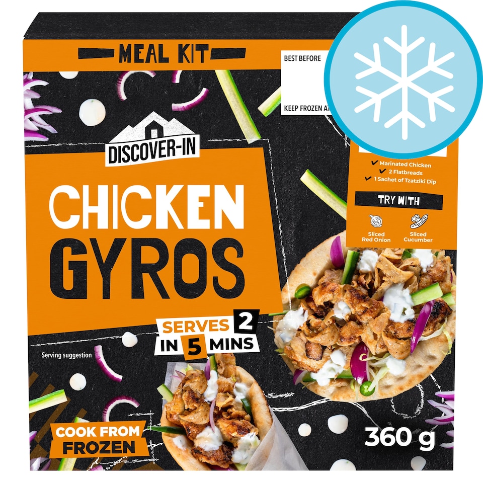 Discover In Chicken Gyros Kit 360G Tesco Groceries