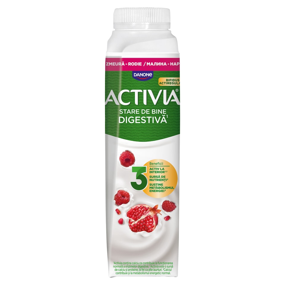 Danone Activia gránátalma-málna ízű zsírszegény fermentált tejtermék 320 g