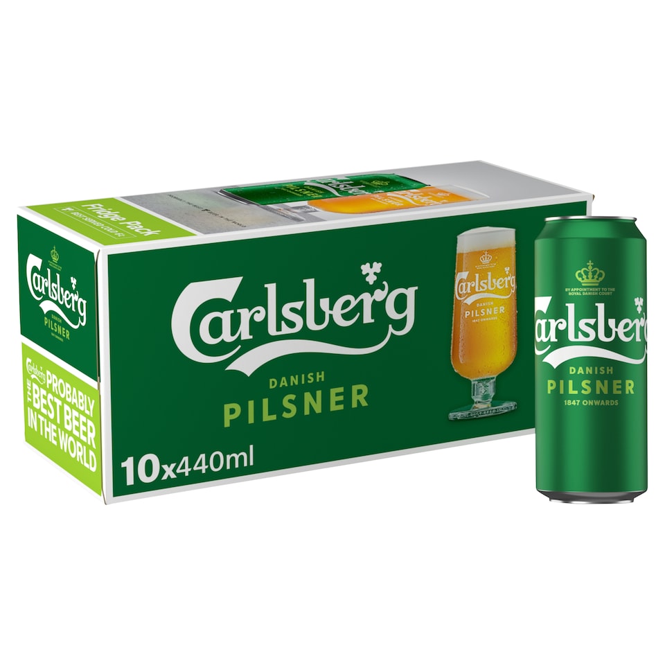 image 1 of Carlsberg Pilsner Lager Beer Can 10x440ml
