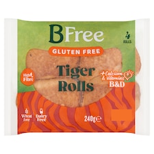 BFree Gluten Free Tiger Rolls 4 Pack 60g