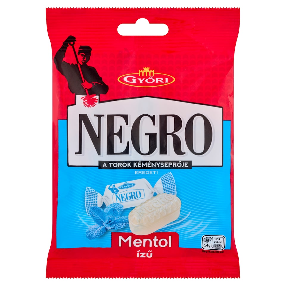 image 1 of Győri Negro Menthol-Flavored Hard Candy 63 g
