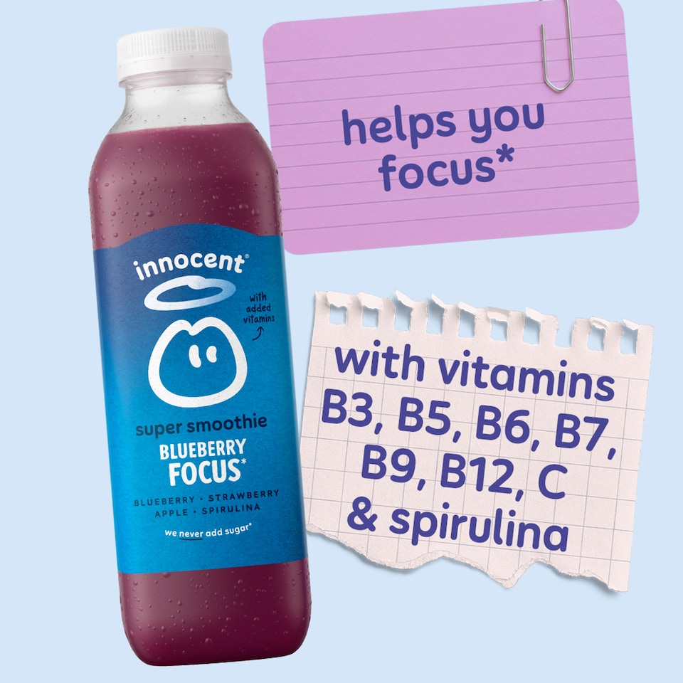 image 1 of Innocent Blueberry Focus Super Smoothie 750ml