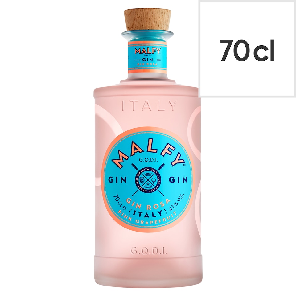 image 1 of Malfy Rosa Pink Grapefruit Flavoured Gin Spirit Drink 70cl