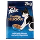 image 1 of FELIX Doubly Delicious Salmon & Vegetables Dry Cat Food 2kg