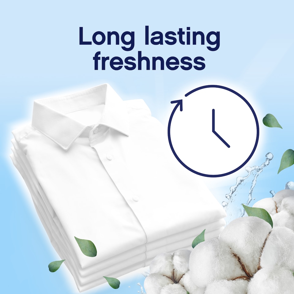 image 1 of Lenor Fabric Conditioner Cotton Clean & Fresh 55 Washes 1.815L