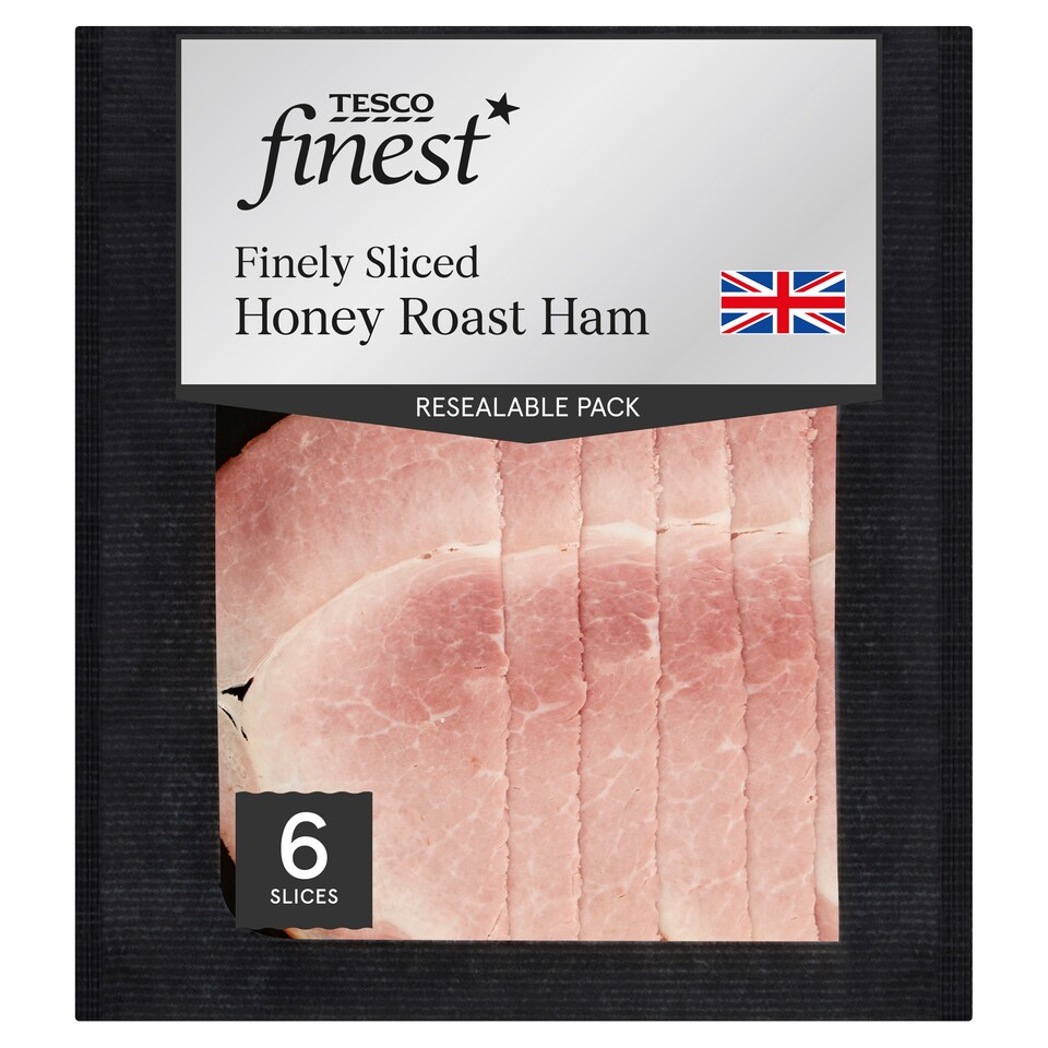 Tesco Finest Honey Roast Ham 125G