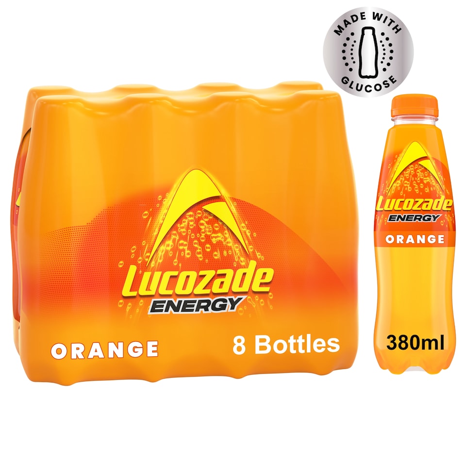 Lucozade Energy Orange 8 Pack 380Ml