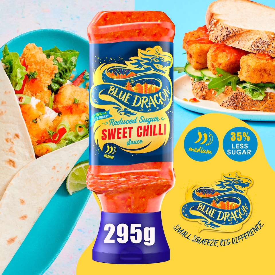 image 1 of Blue Dragon Reduced Sugar Thai Sweet Chilli Dipping Sauce 295g