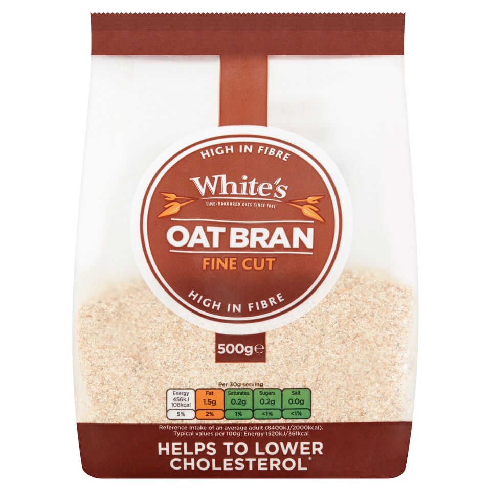 White's Oat Bran Fine Cut 500g