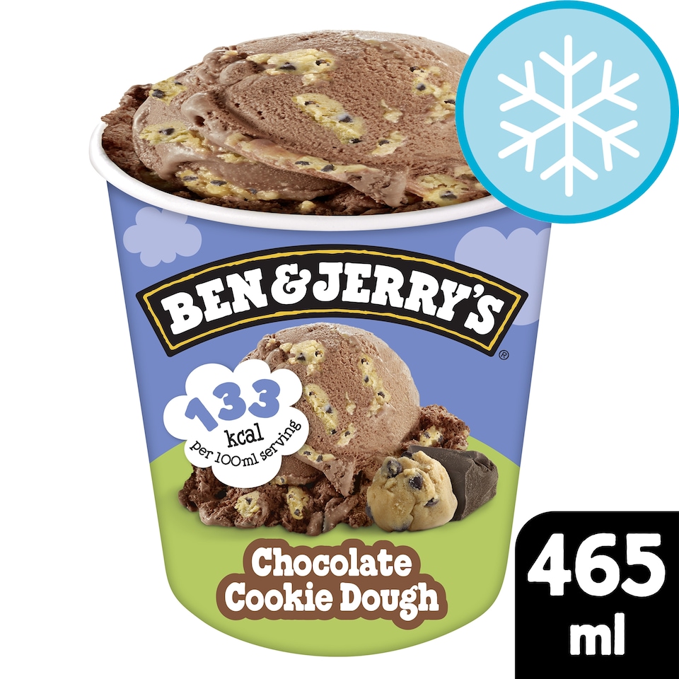 image 1 of Ben & Jerry's Lighten Up Chocolate Cookie Dough Ice Cream Tub 465ml