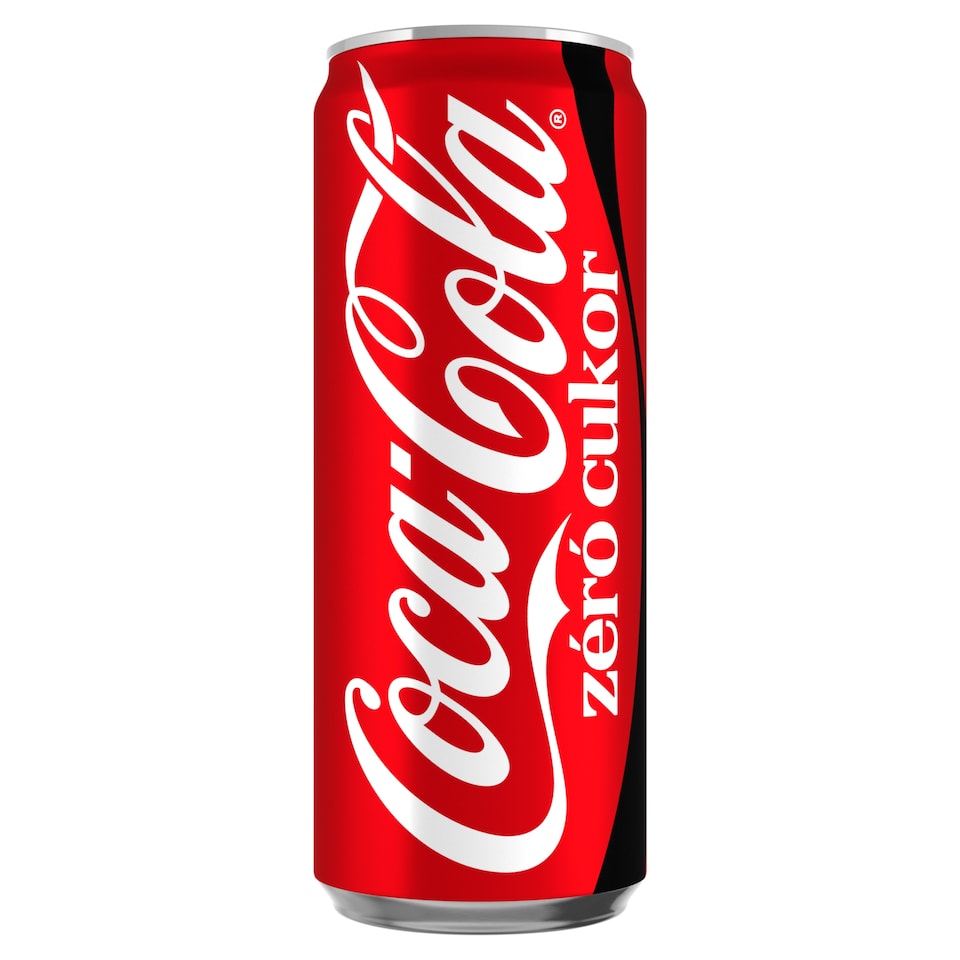 Coca-Cola Zero Sugar Cola-Flavored Calorie-Free Carbonated Soft Drink with Sweeteners 330 ml