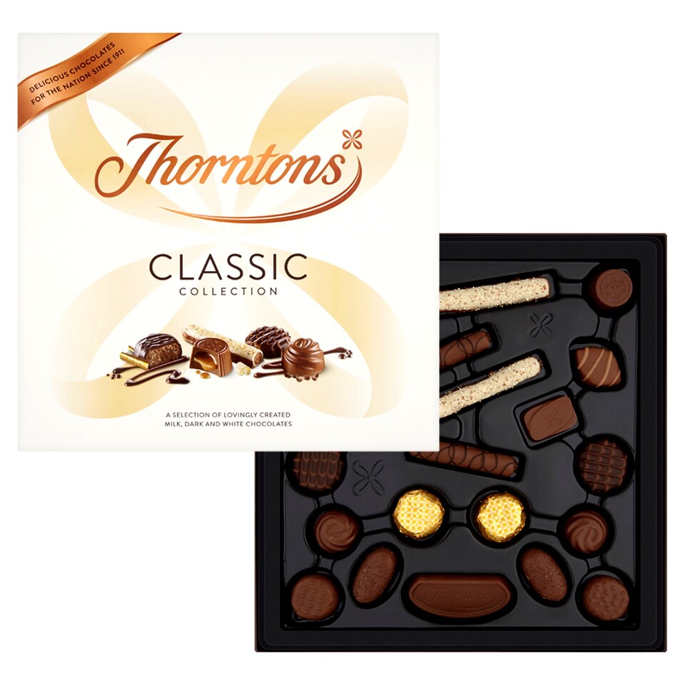 image 1 of Thorntons Clsc Milk Dark And White Chocolates 462G
