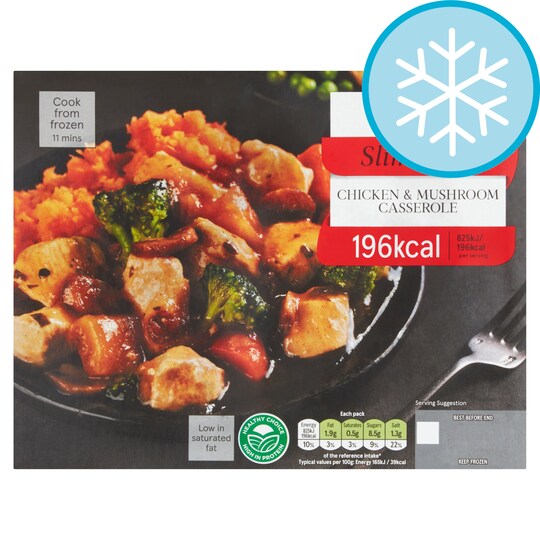 Tesco Slim Cook Chicken & Mushroom Casserole 500G Tesco Groceries
