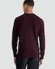 image 3 of F&F Lambswool Knitted Crew Neck Jumper in Burgundy