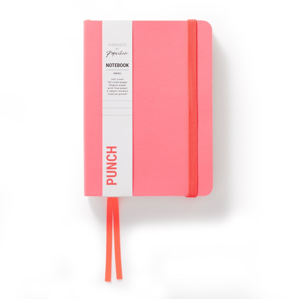 image 1 of Paperchase Agenzio Small Punch Ruled Notebook