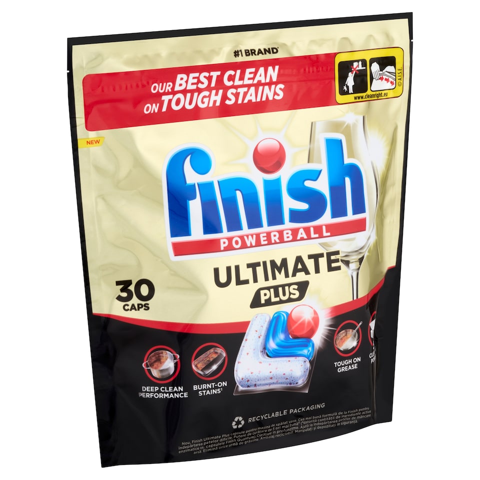 Finish Powerball Ultimate Plus Fresh mosogatógép kapszula 30 db 366 g  1. kép