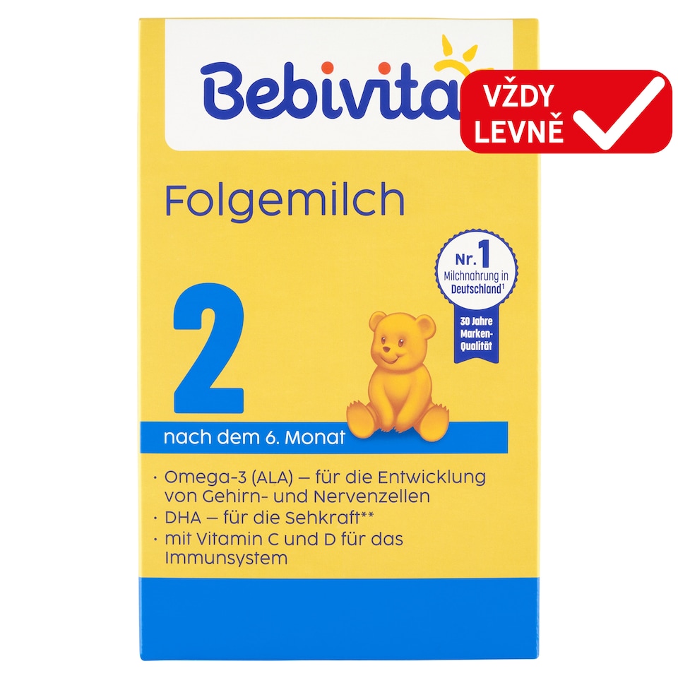 image 1 of Bebivita 2 Follow-On Milk Infant Formula from the End of the 6th Month 500g