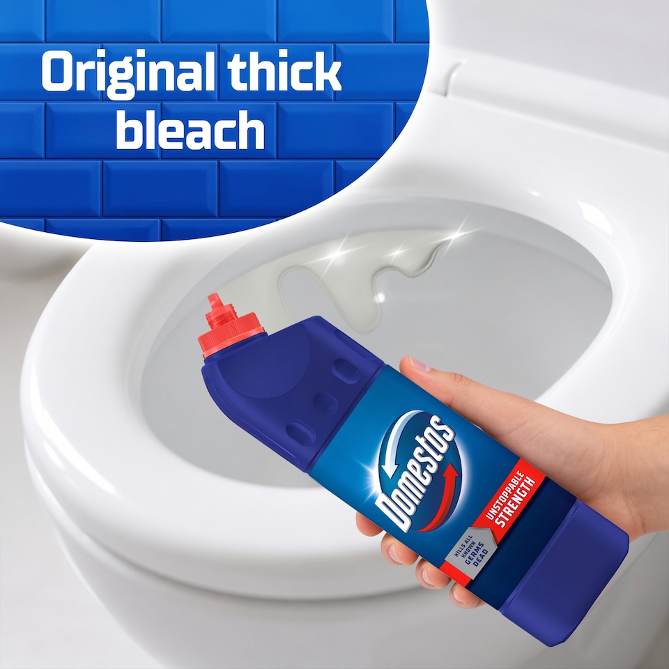 image 1 of Domestos Thick Bleach Original Toilet & Bathroom Cleaner 750ml