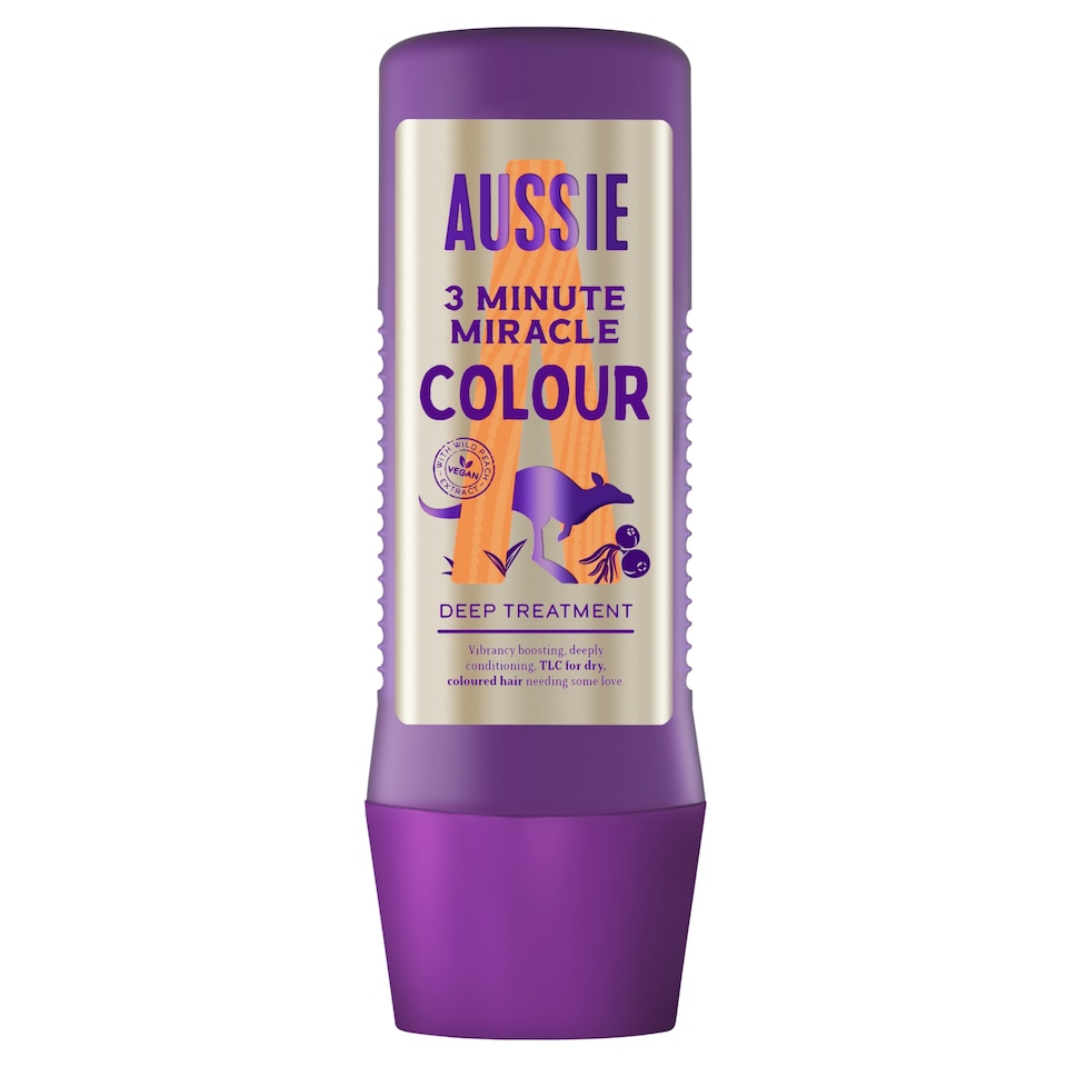 image 1 of Aussie 3 Minute Miracle Colour Hair Treatment 225ml