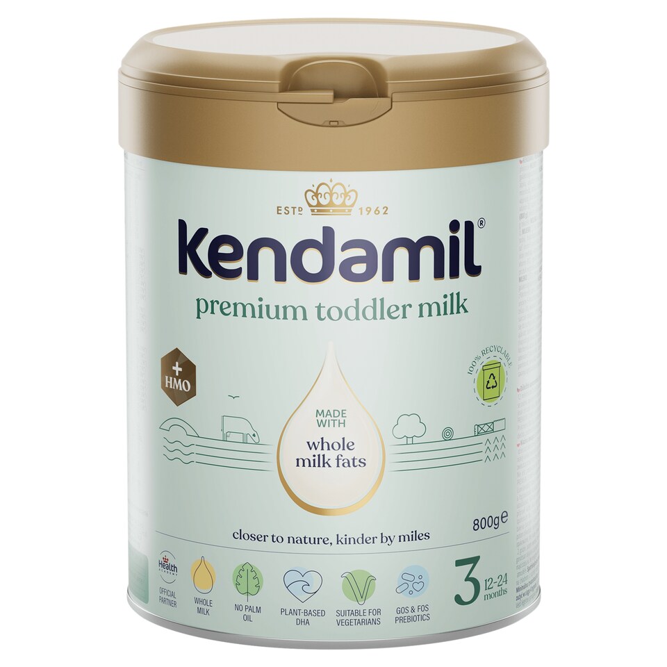 image 1 of Kendamil Premium 3 HMO+ Milk-Based Drink Powder for Young Children 12-24 Months 800 g