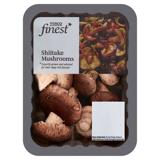 Tesco Finest Shiitake Mushrooms 125G Tesco Groceries