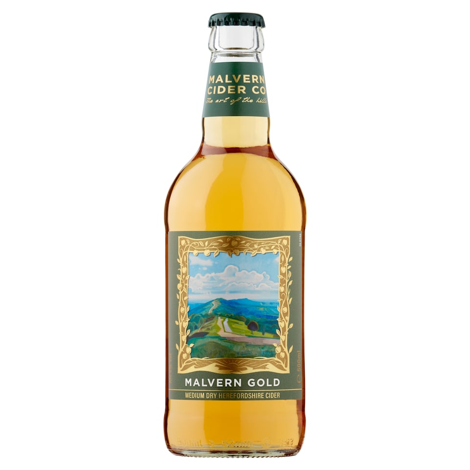 Malvern Cider Co Medium Dry Herefordshire Cider - Gold 500ml