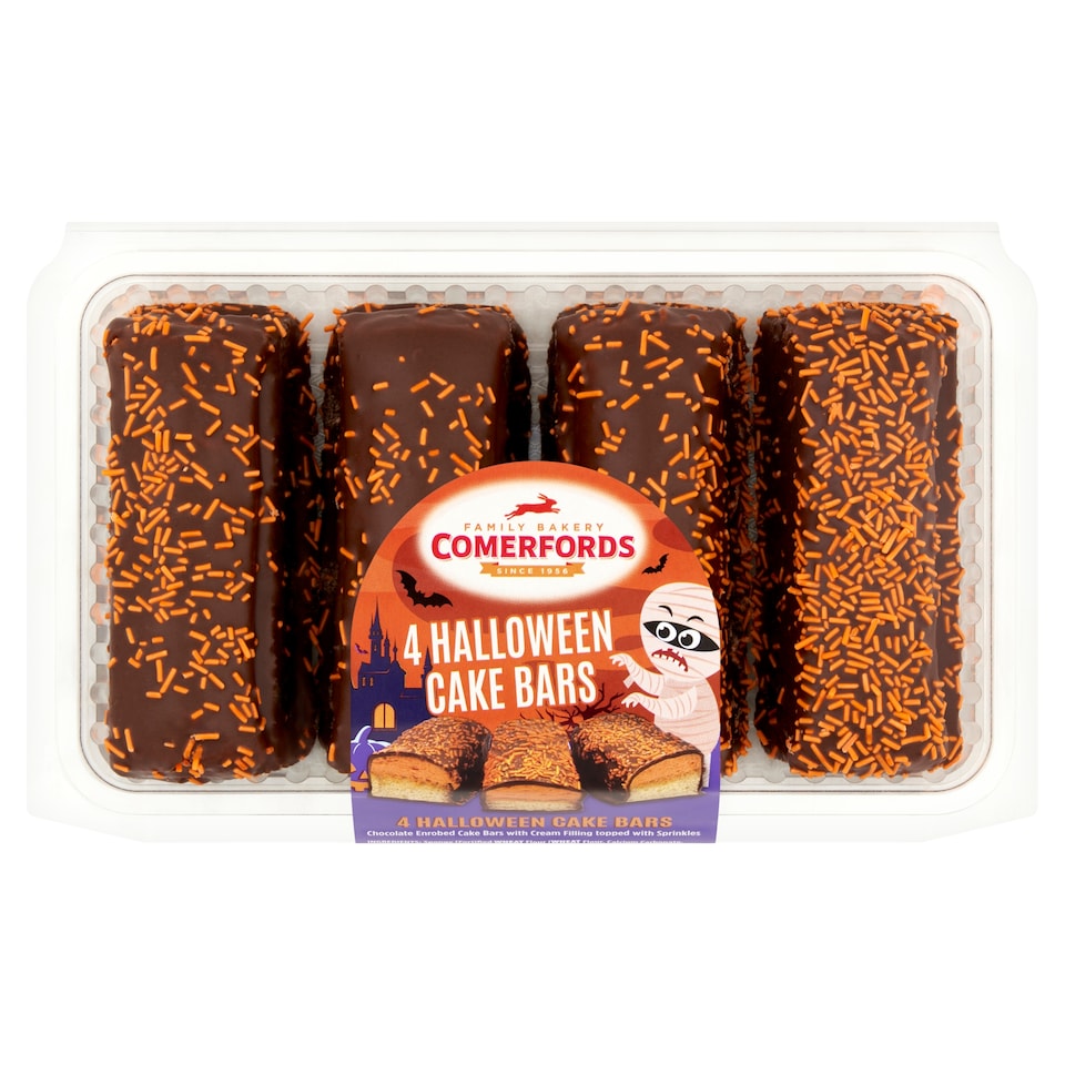 Comerfords 4 Halloween Cake Bars 185g