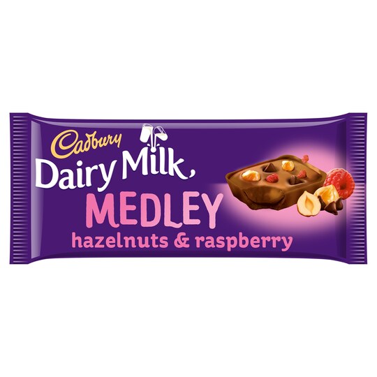 CADBURY DAIRY MILK RASPBERRY MEDLEY 93G Tesco Groceries