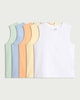 image 4 of F&F Boys 5-Pack Pure Cotton Vests in Multi