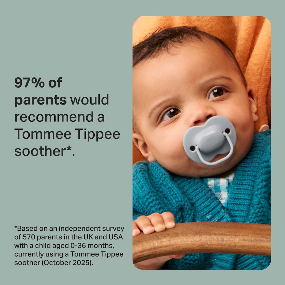 image 1 of Tommee Tippee Anytime Soothers, 18-36m, Pack of 2