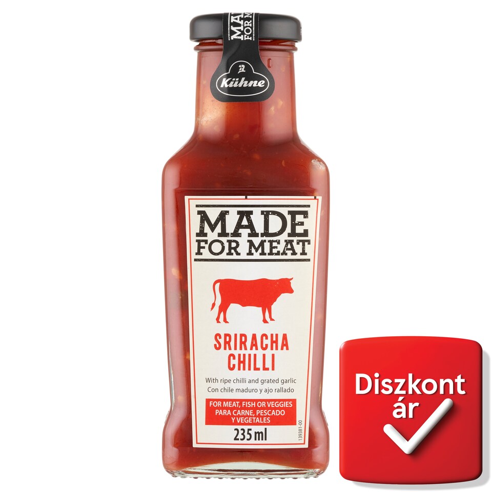 Kühne Made For Meat Sriracha Hot Chili Sauce 235 ml