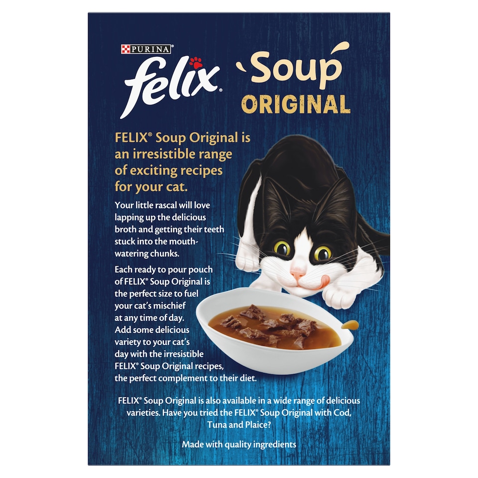 image 1 of Felix Soup Cat Food Farm Selection 288G 6 Pack