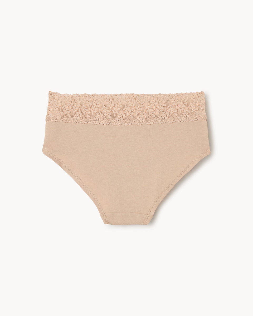 image 1 of F&F 5-Pack Cotton Rich Lace Trim Shorts in Multi