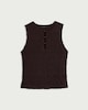 image 4 of F&F Textured Buttoned Co-ord Sleeveless Top in Brown