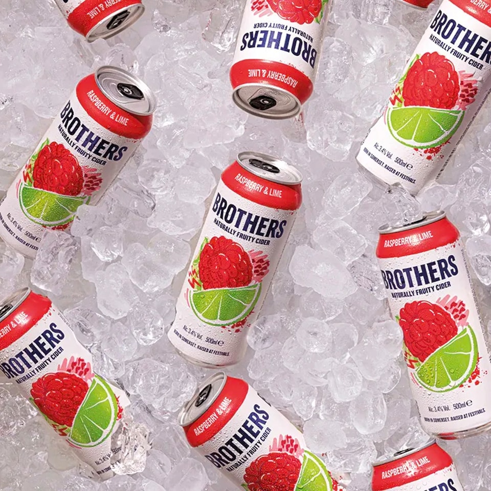 image 1 of Brothers Premium Cider - Berry Sub-Lime 500ml