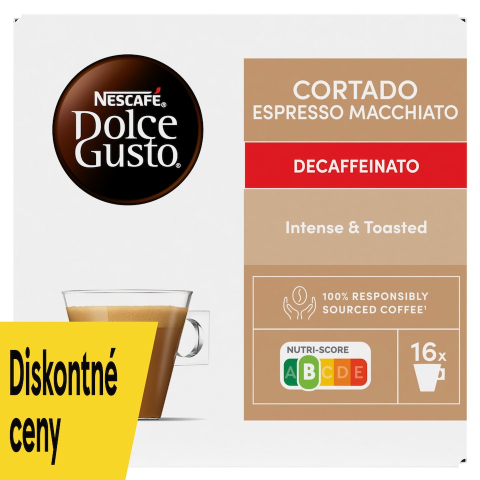 obrázok 1 z NESCAFÉ Dolce Gusto Cortado Decaffeinato - káva v kapsulách - 16 ks