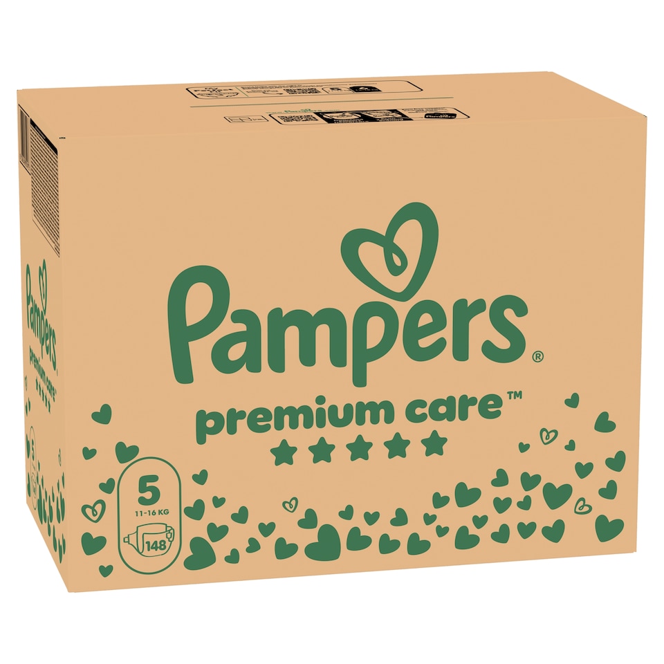 image 1 of Pampers Premium Care Size 5, 148 Nappies, 11kg-16kg
