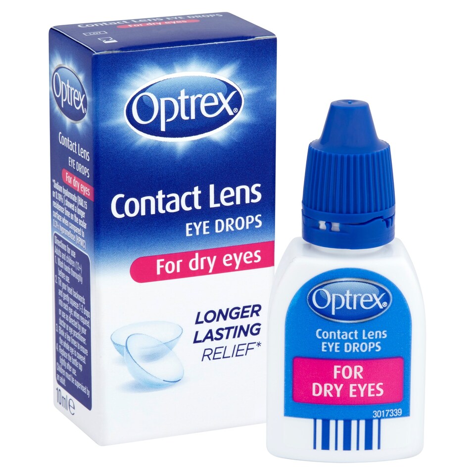 image 1 of Optrex Contact Lens Eyedrops 10Ml